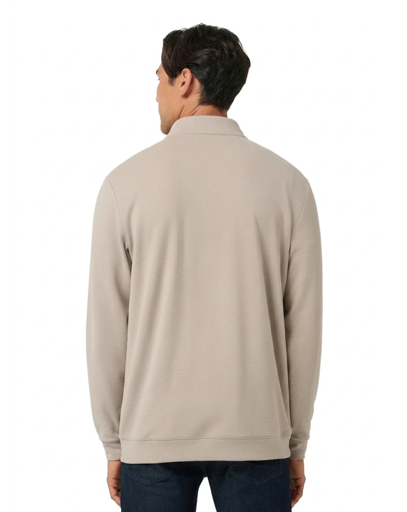 Travis Mathew Cloud męski sweter 1/4 zip, heather roasted cashew