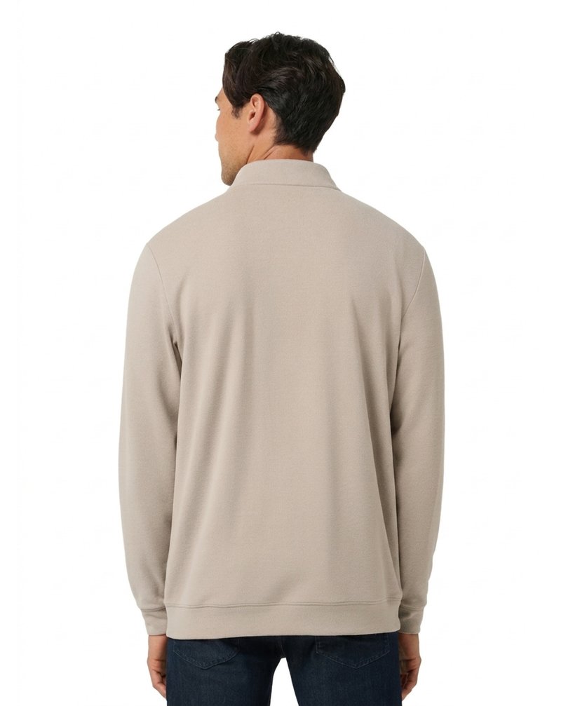 Travis Mathew Cloud męski sweter 1/4 zip, heather roasted cashew