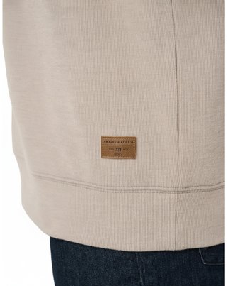 Travis Mathew Cloud męski sweter 1/4 zip, heather roasted cashew