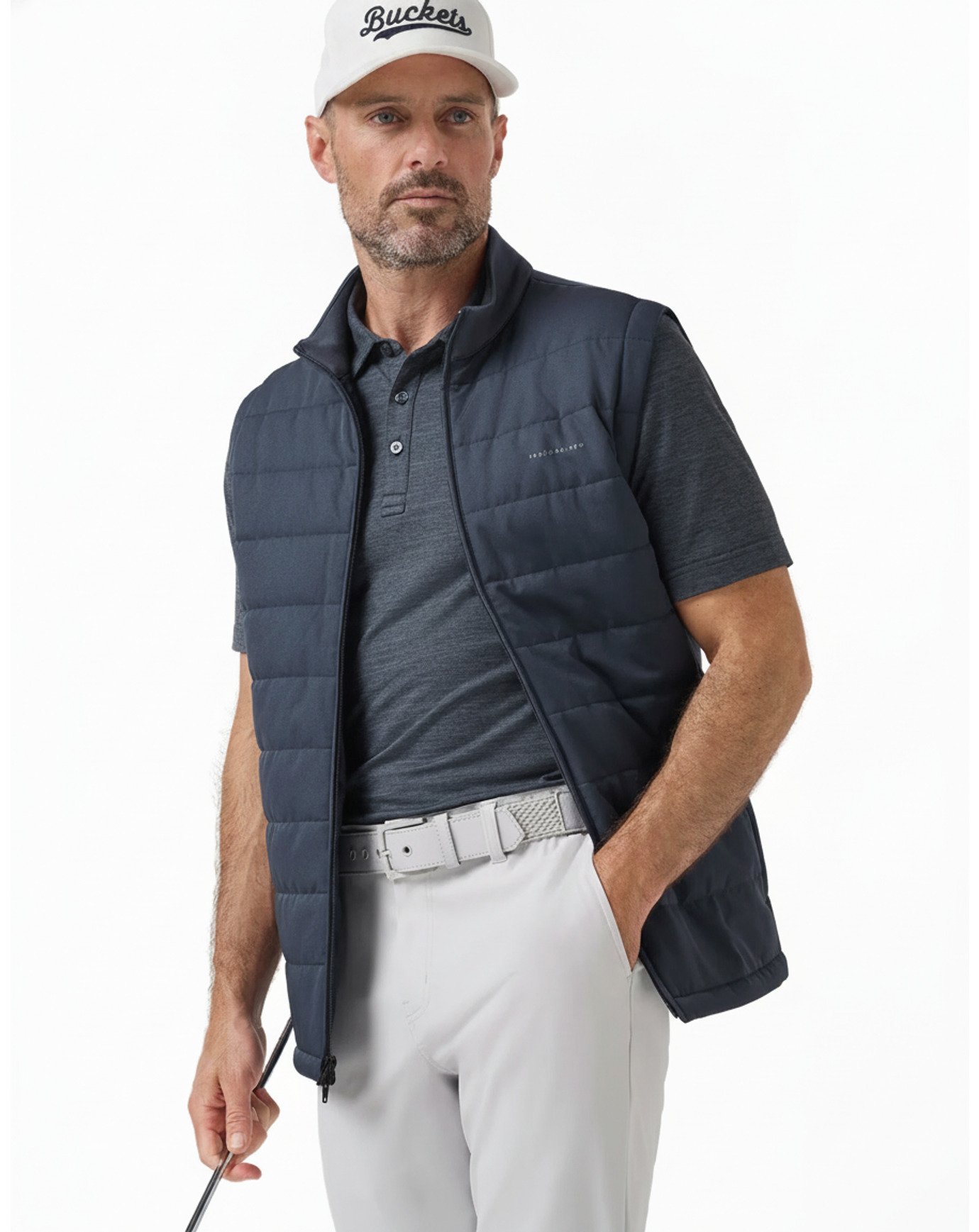 Travis Mathew Point Of Sail męska kamizelka, mood indigo