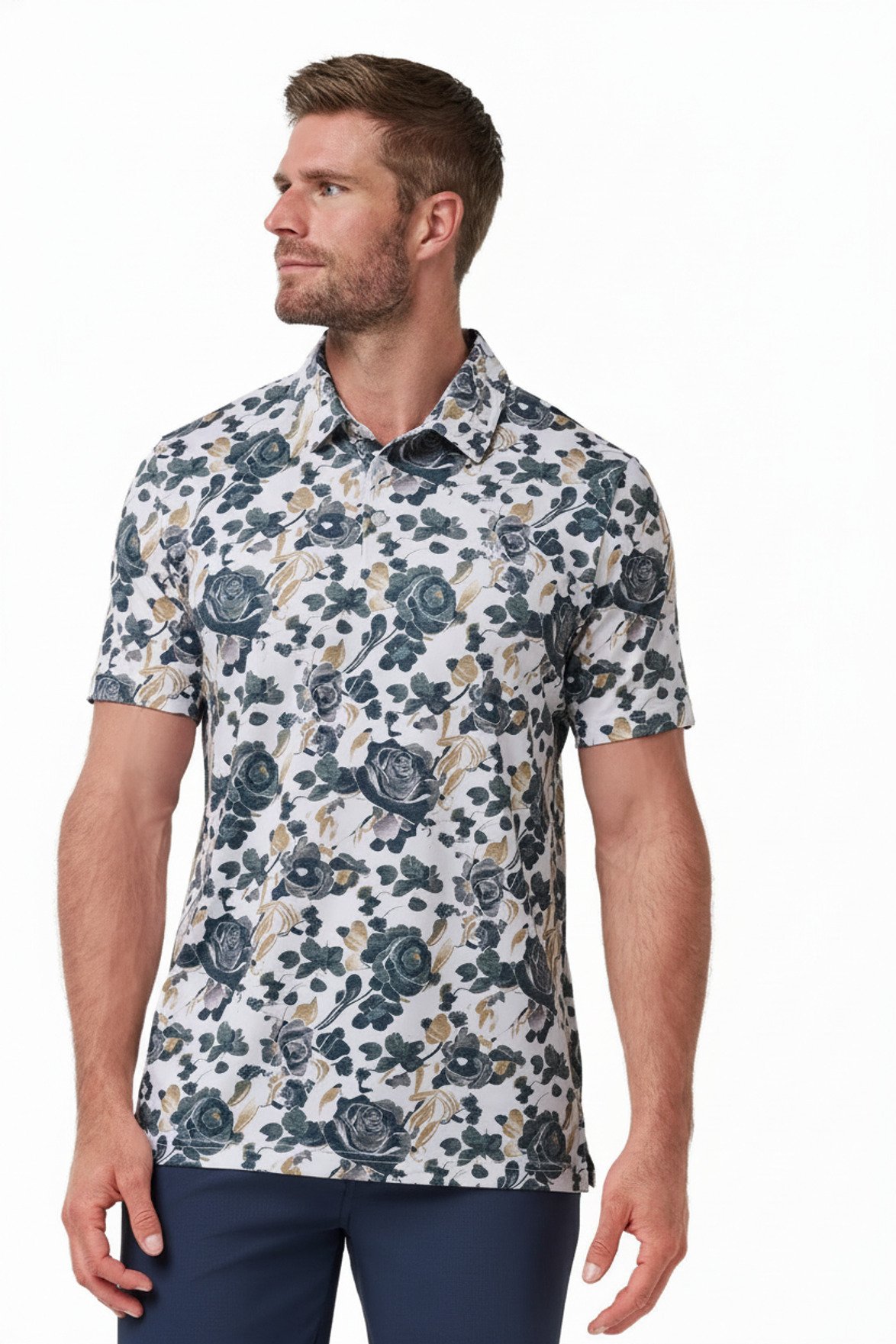 Travis Mathew Featherweight Villa męskie polo, białe