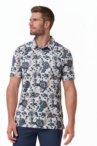 Travis Mathew Featherweight Villa męskie polo, białe