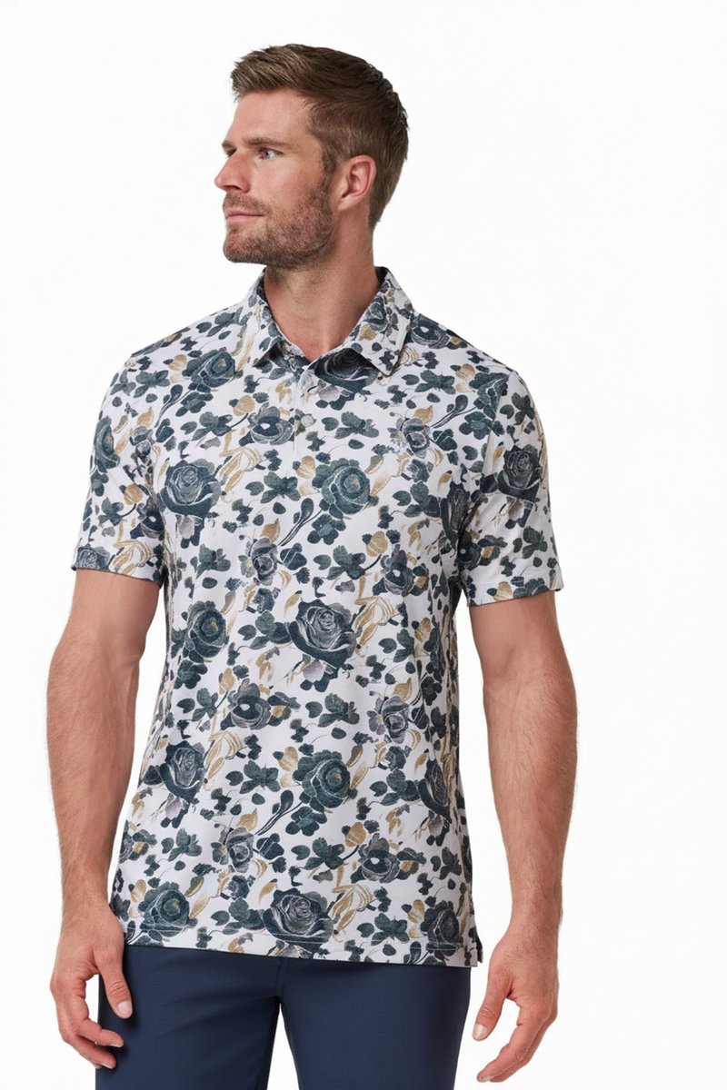 Travis Mathew Featherweight Villa męskie polo, białe