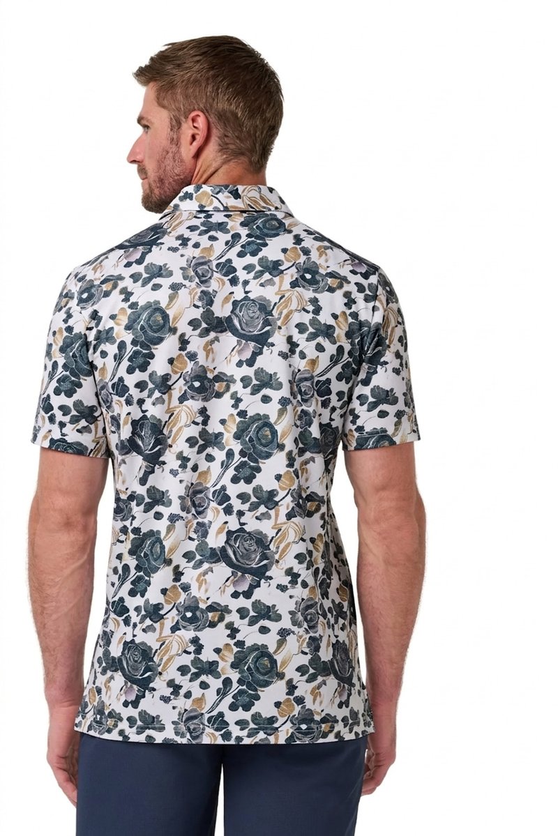 Travis Mathew Featherweight Villa męskie polo, białe