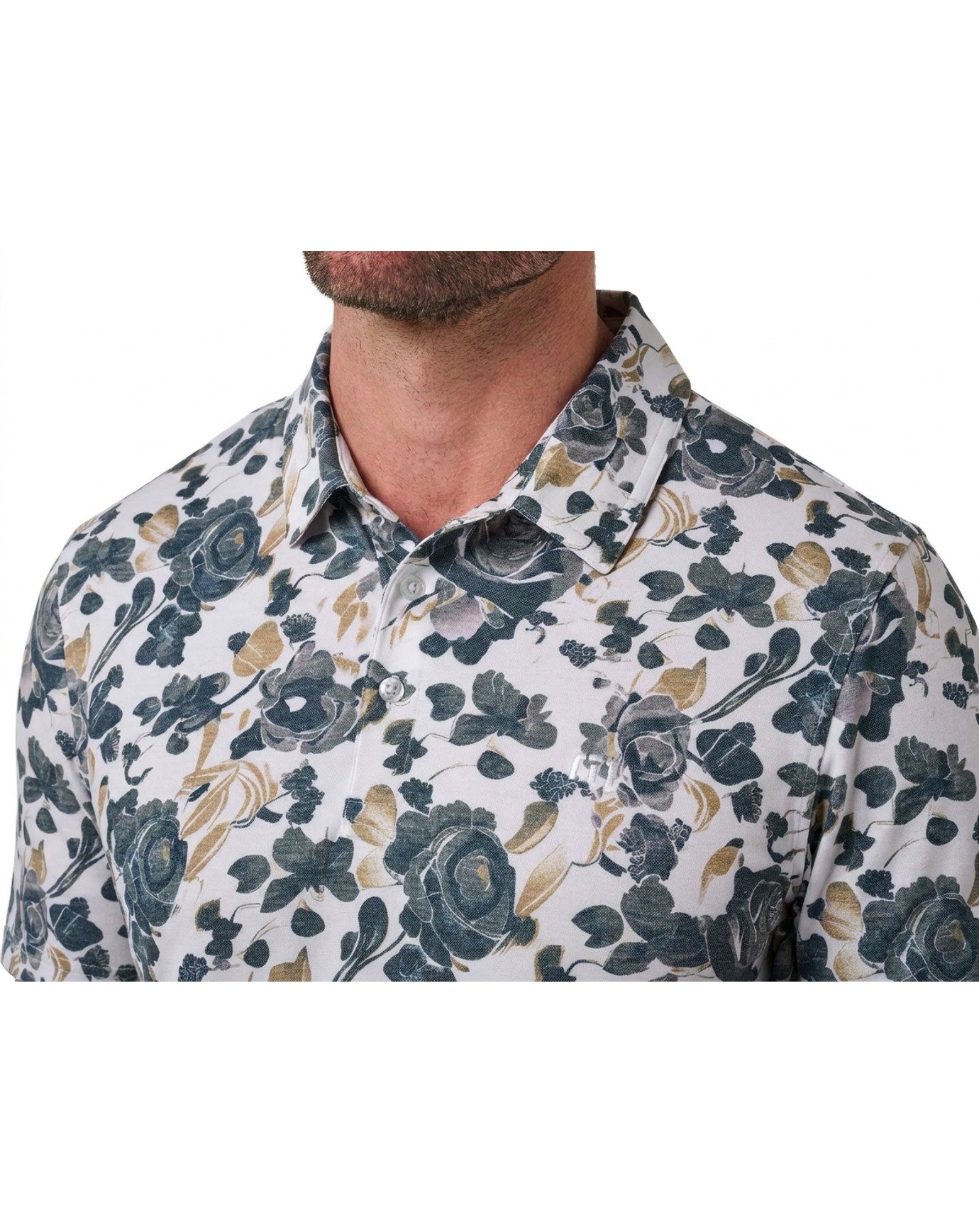 Travis Mathew Featherweight Villa męskie polo, białe