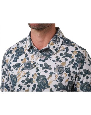 Travis Mathew Featherweight Villa męskie polo, białe