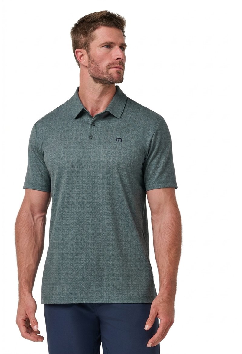 Travis Mathew Featherweight Trophy Ready męskie polo, balsam green