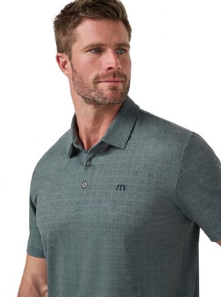 Travis Mathew Featherweight Trophy Ready męskie polo, balsam green