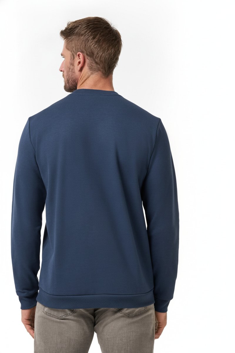 Travis Mathew TM Varsity Club Crew męska bluza, total eclipse