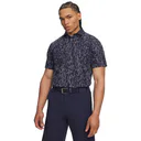 Under Armour ArmourDry Printed męskie polo, midnight navy/białe