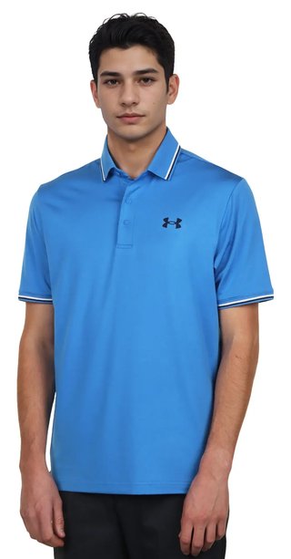 Under Armour Playoff 3.0 Rib męskie polo, blue atlantis