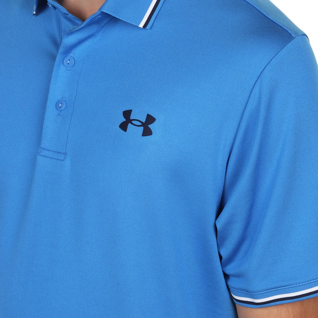 Under Armour Playoff 3.0 Rib męskie polo, blue atlantis