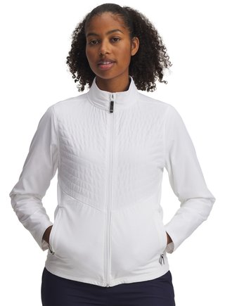 Under Armour Drive Pro FZ damska kurtka, biało/czarna