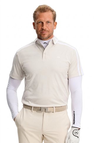 J.Lindeberg Bozak męskie polo, moonbeam