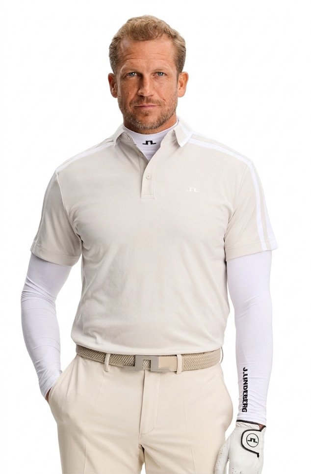 J.Lindeberg Bozak męskie polo, moonbeam