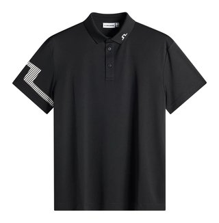 J.Lindeberg Heath męskie polo, czarne