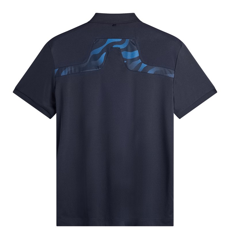 J.Lindeberg KV Print męskie polo, JLNavy