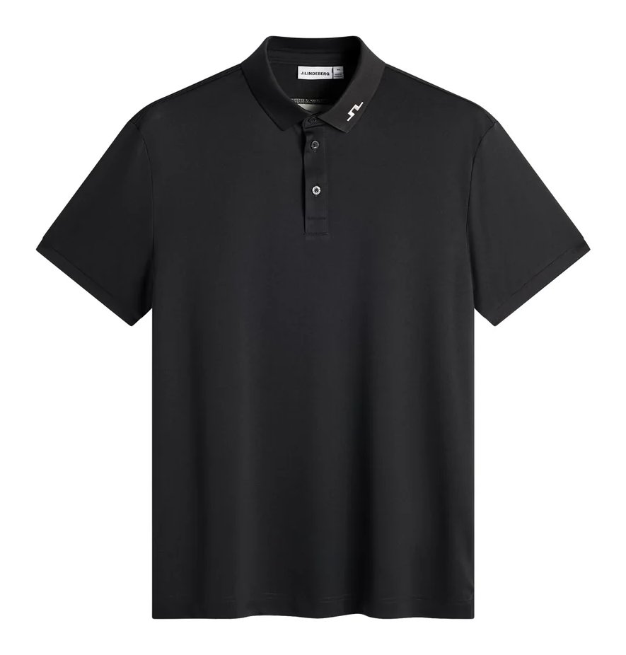 J.Lindeberg KV Print męskie polo, czarne