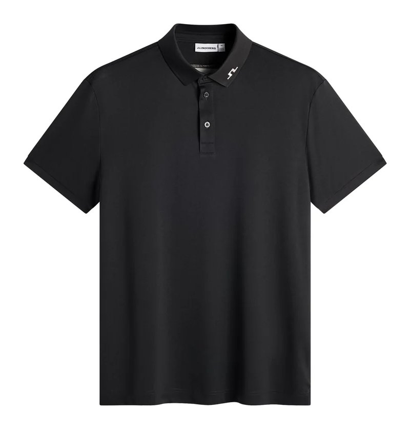 J.Lindeberg KV Print męskie polo, czarne