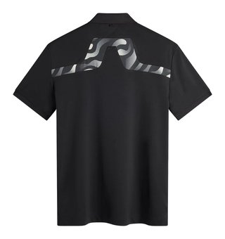 J.Lindeberg KV Print męskie polo, czarne