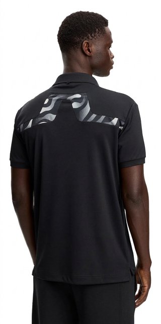 J.Lindeberg KV Print męskie polo, czarne