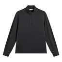 J.Lindeberg Lassy Quarter Zip Mid męska warstwa, czarna