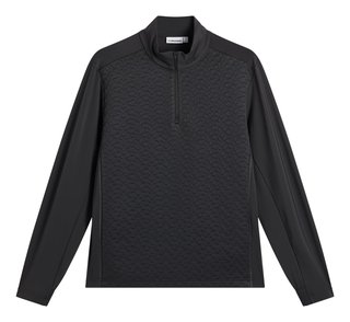 J.Lindeberg Lassy Quarter Zip Mid męska warstwa, czarna