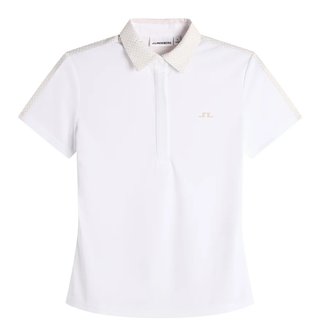 J.Lindeberg Cara Print damskie polo, białe