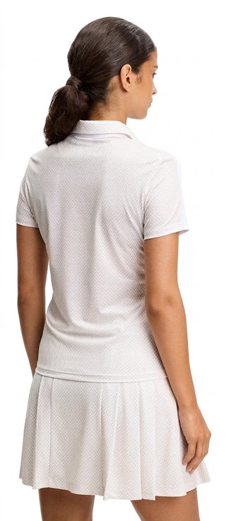 J.Lindeberg Cara Print damskie polo, białe