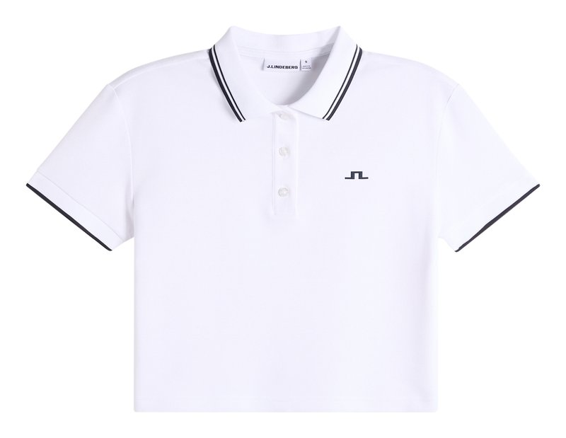 J.Lindeberg Claris damskie polo, białe