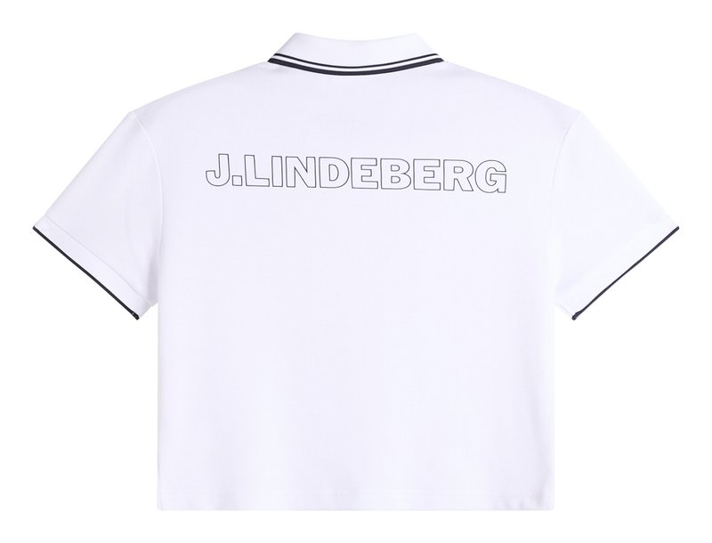 J.Lindeberg Claris damskie polo, białe