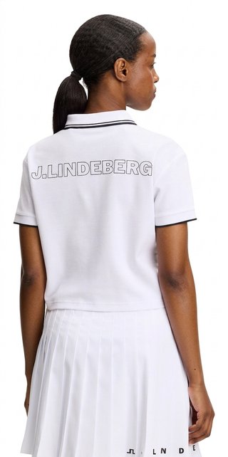 J.Lindeberg Claris damskie polo, białe