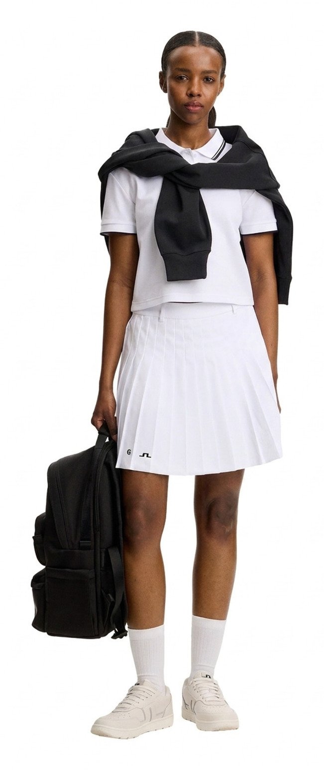 J.Lindeberg Claris damskie polo, białe