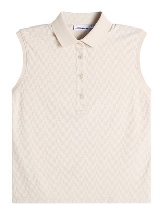 J.Lindeberg Dani sleeveless damskie polo, moonbeam