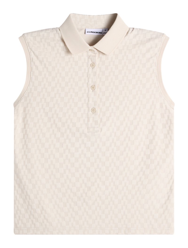 J.Lindeberg Dani sleeveless damskie polo, moonbeam