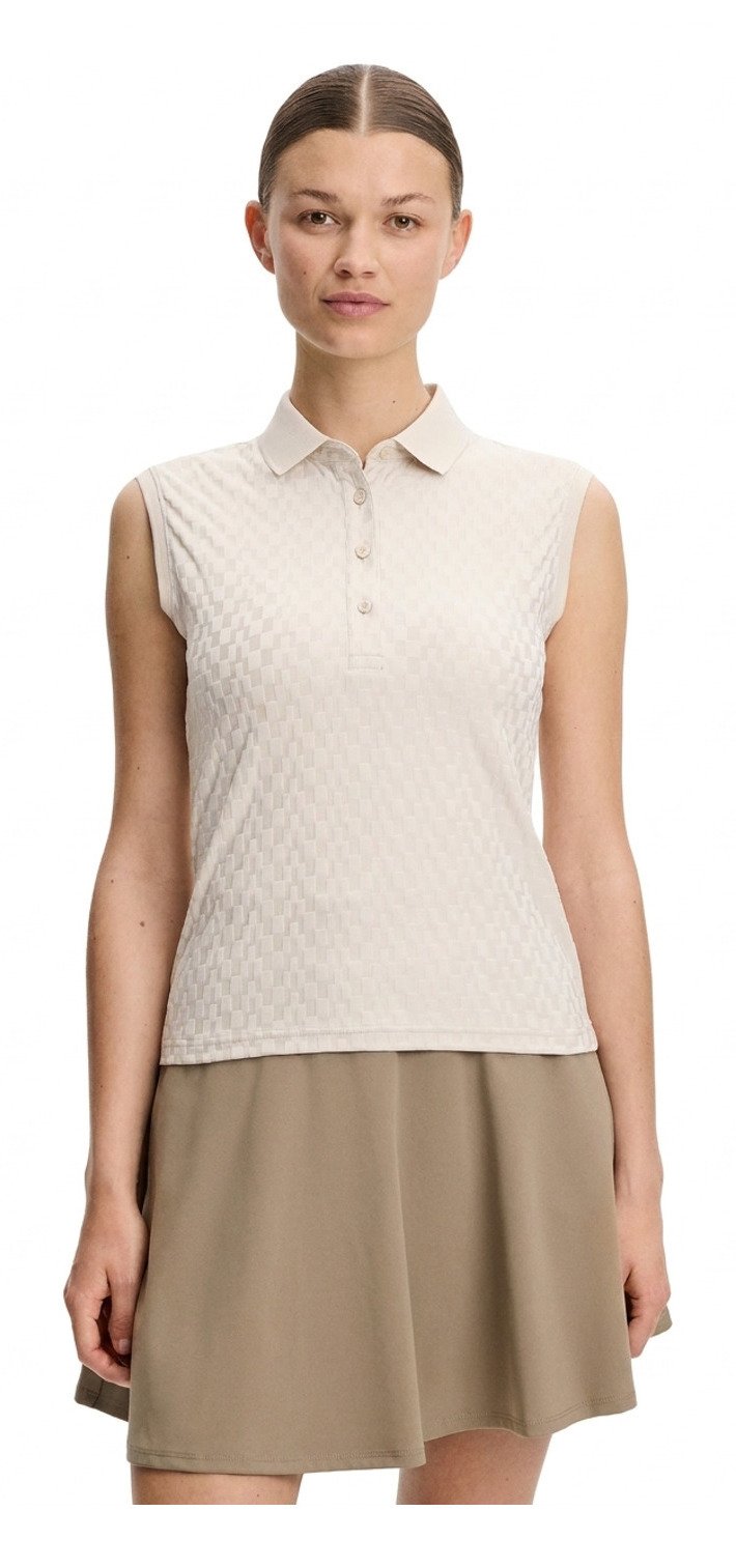 J.Lindeberg Dani sleeveless damskie polo, moonbeam