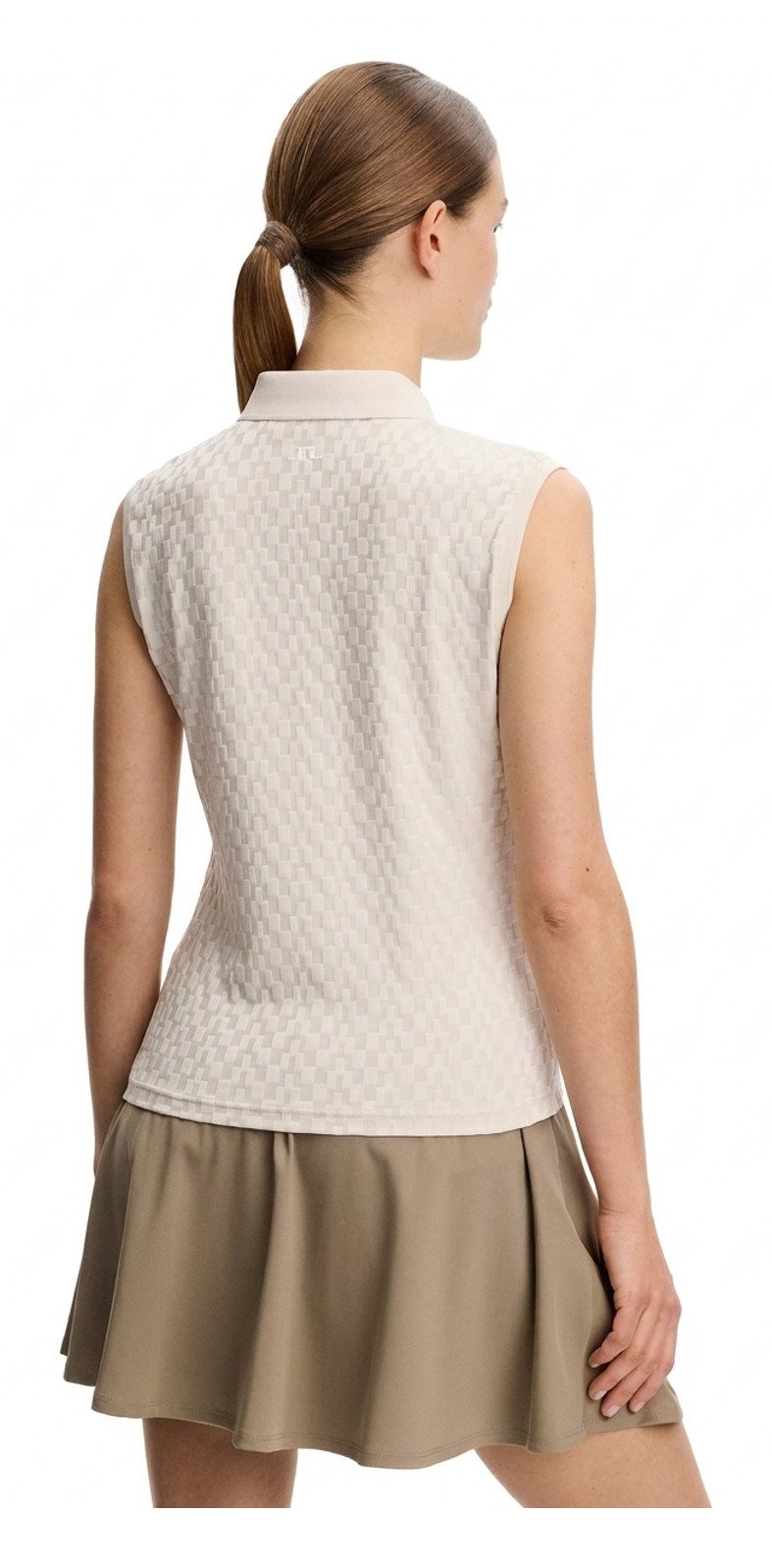 J.Lindeberg Dani sleeveless damskie polo, moonbeam