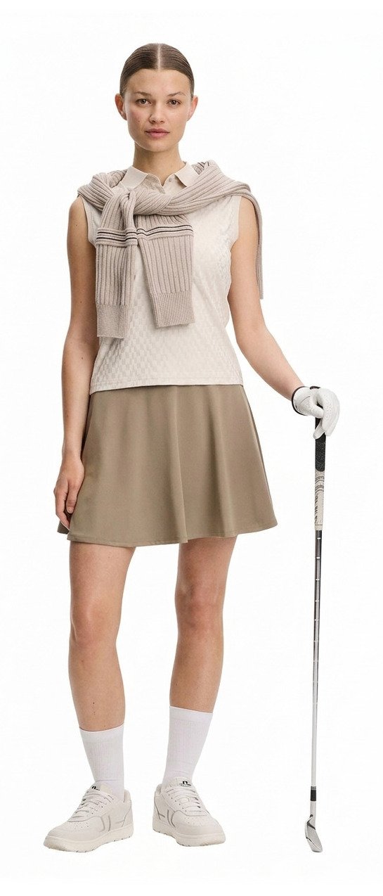 J.Lindeberg Dani sleeveless damskie polo, moonbeam