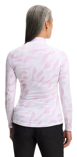 J.Lindeberg Ella Print Compression damski top, bunker fade white orchid
