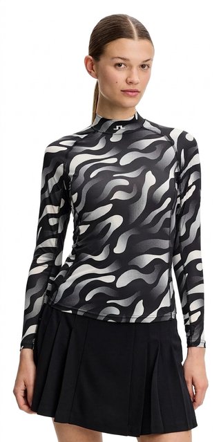 J.Lindeberg Ella Print Compression damski top, bunker fade black moonbeam