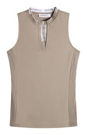 J.Lindeberg Leya Sleeveless damskie polo, beżowe