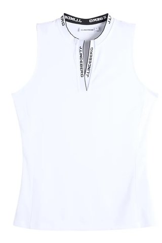 J.Lindeberg Leya Sleeveless damskie polo, białe
