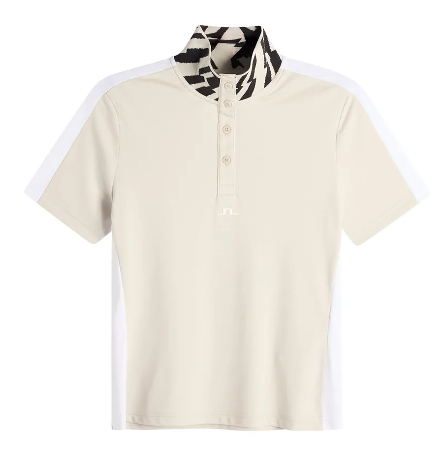 J.Lindeberg Pip damskie polo, moonbeam