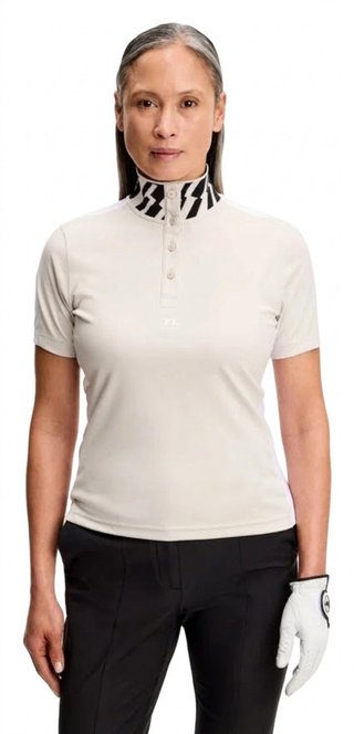 J.Lindeberg Pip damskie polo, moonbeam