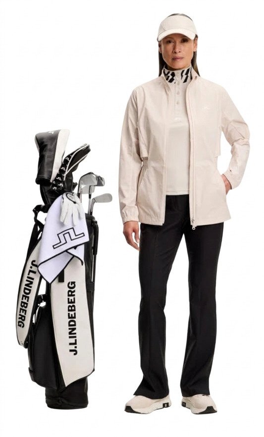 J.Lindeberg Pip damskie polo, moonbeam