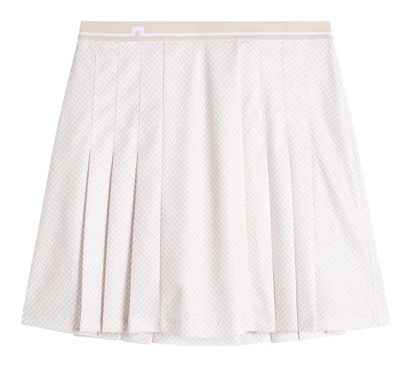 J.Lindeberg Harlow Print damski skort, bridge stack white moon