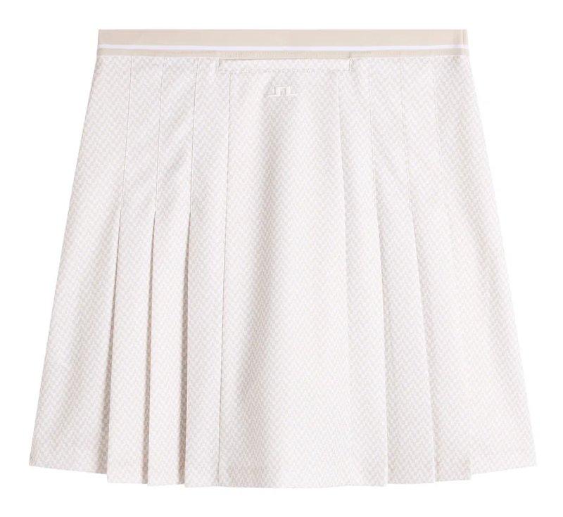 J.Lindeberg Harlow Print damski skort, bridge stack white moon