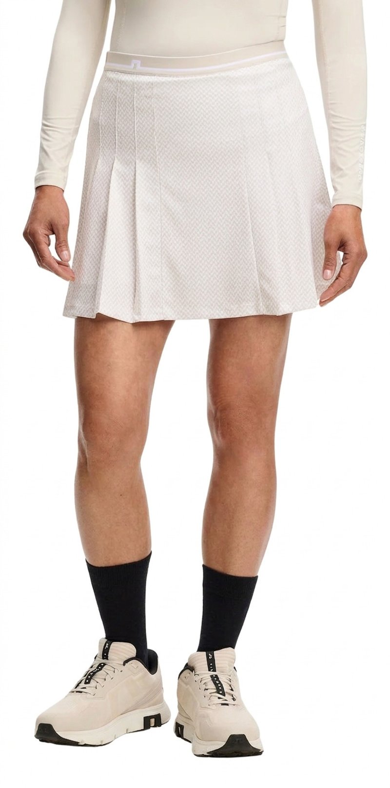 J.Lindeberg Harlow Print damski skort, bridge stack white moon