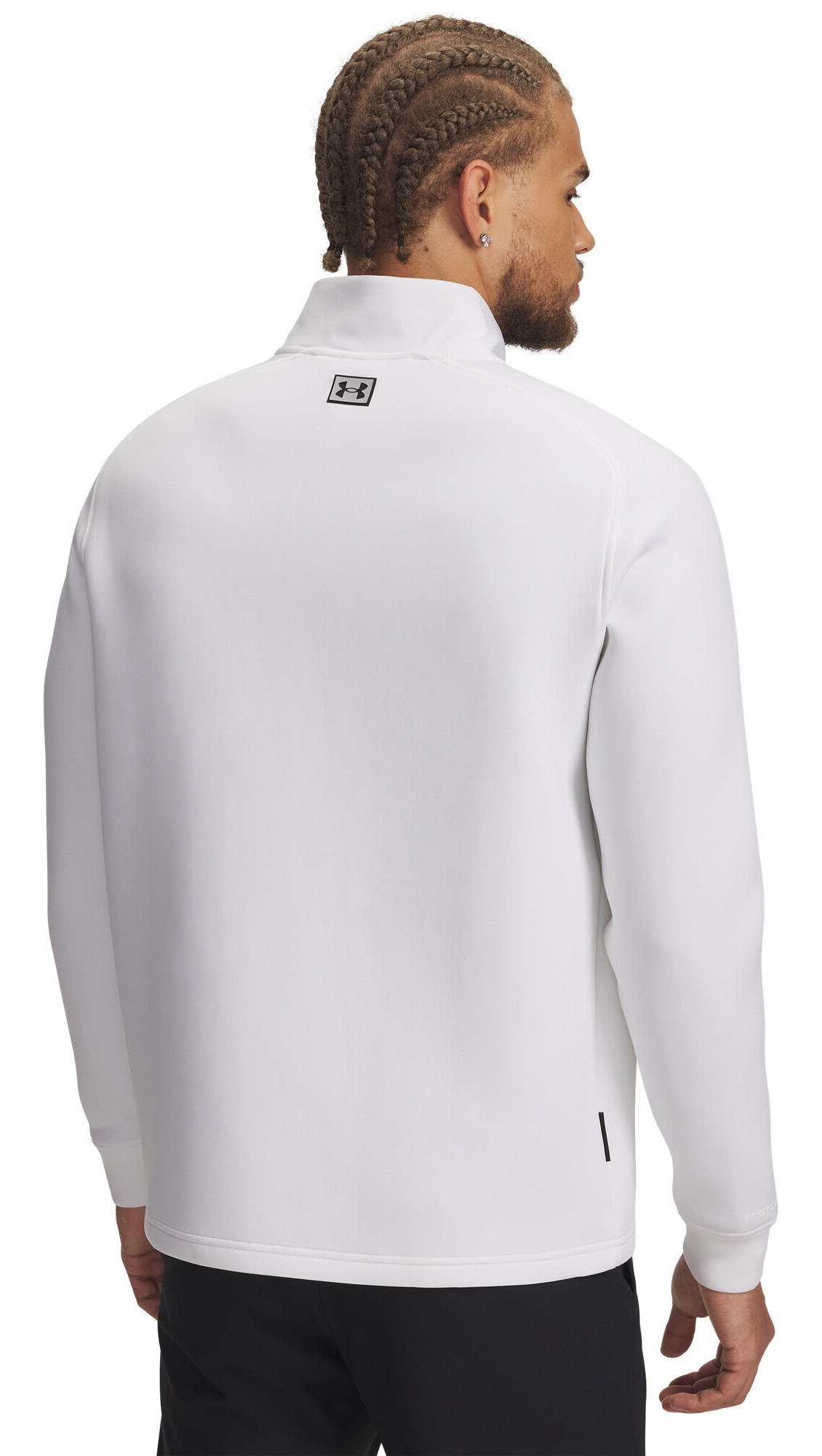 Under Armour Drive Pro Hybrid męska bluza na zamek 1/2, biało/czarna