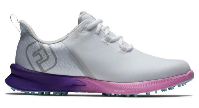 FootJoy Fuel Sport damskie buty golfowe 2023, białe/fioletowe, UK7.5-EU41 (US9.5)